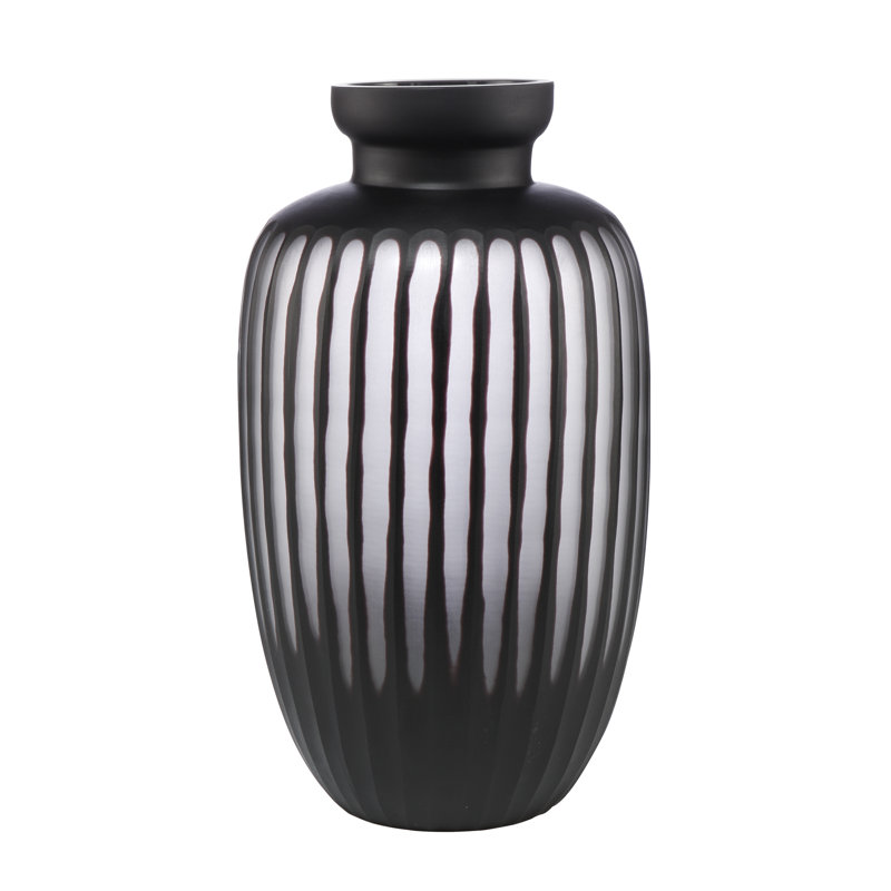 Handmade Glass Table Vase, 38cm H x 21cm W x 21cm D