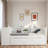 Wood Daybed With Trundle, Storage Drawers, Side Shelves And Desk-996216570-996216572