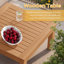 Ensemble de conversation d'extérieur en bois d'acacia pour patio avec table, coussin, poêle, meubles de véranda pour terrasse, balcon, cour