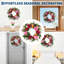 Couronne de 22 po, couronne de pivoines artificielles avec 2 faisceaux décoratifs-1836649208