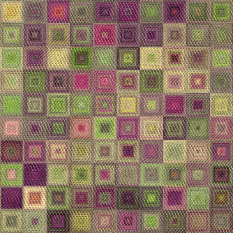 Performance Wool Geometric Indoor Rug, Square 5'