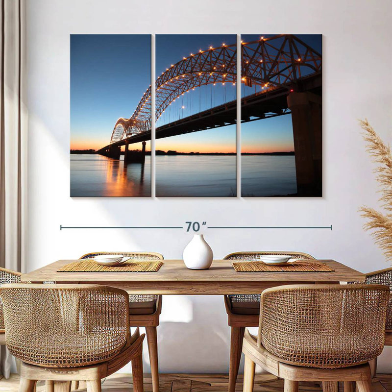 Hernando De Soto Bridge, 20" H x 33" W