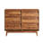 Vintage-style 6 Drawer Double Dresser with Bevel Design for Organized and Stylish Storage-1215137396-1215137395