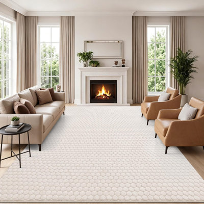 Washable Geometric Indoor / Outdoor Rug