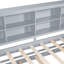 Lit de jour simple avec couchette, rangement gris et quai de chargement-524966625