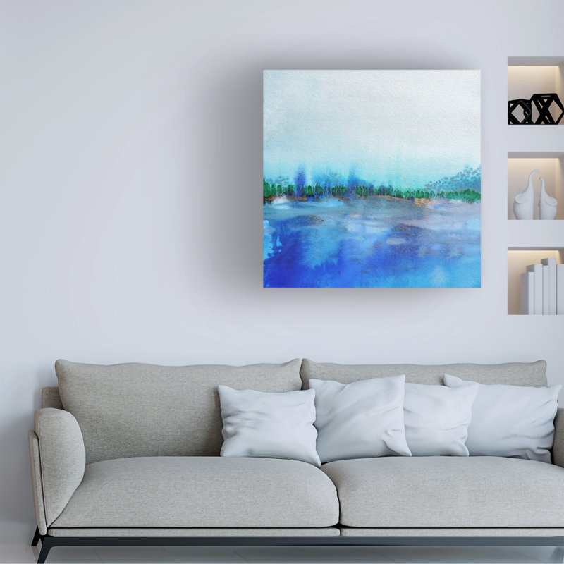 Art sur toile Sylvie Demers «Eau 1», H 35 po x l 35 po x P 2 po