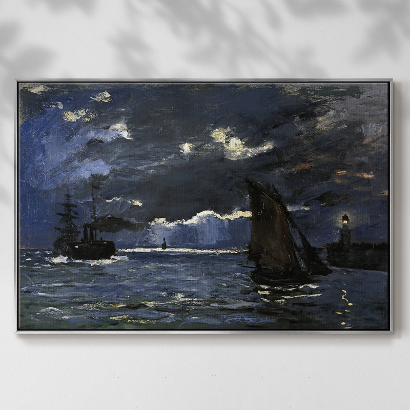 Monet, Argent, H 17 po x l 25 po x P 2 po