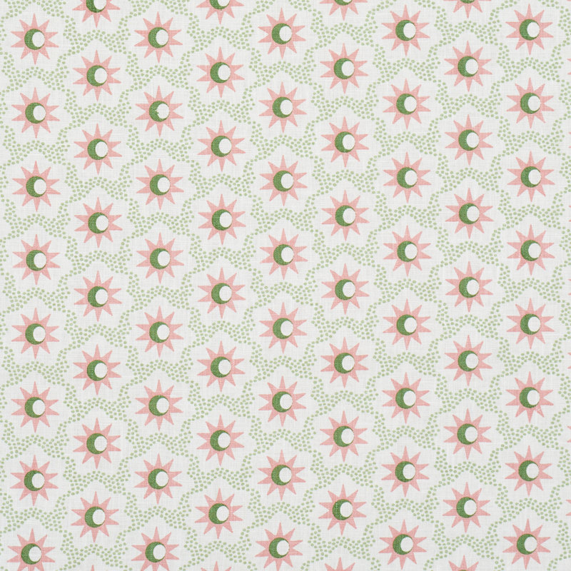 Lucie Fabric, Pink/Green