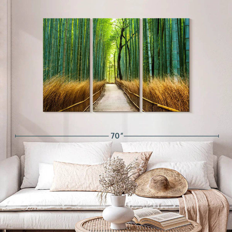 Sebbie Arashiyama, ancienne forêt de bambous, H 32 po x l 50 po