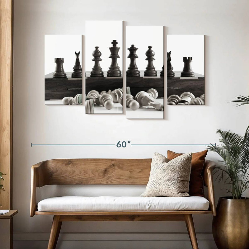 Senne, gagnant du jeu d'échecs, H 32 po x l 52 po