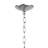 Immanol 5 - Light Steel Dimmable Chandelier