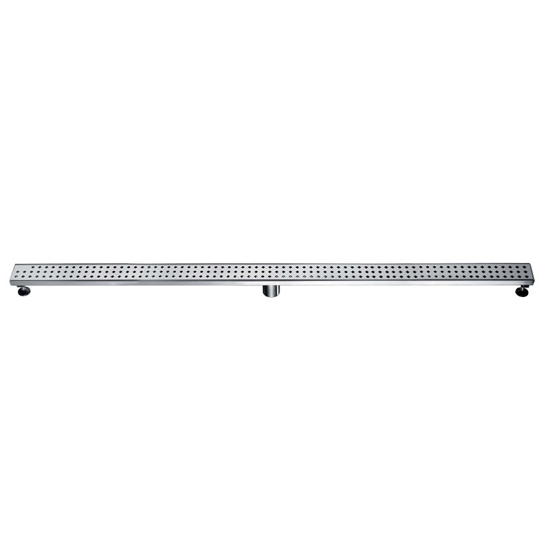 Mississippi River Series 59 Inch Long Stainless Steel Linear Floor Shower Drain