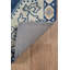 Tapis bleu marine / ivoire en laine Denya-36924358