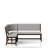 Curved Dining Bench Mid-Century Modern Upholstered Curved Bench