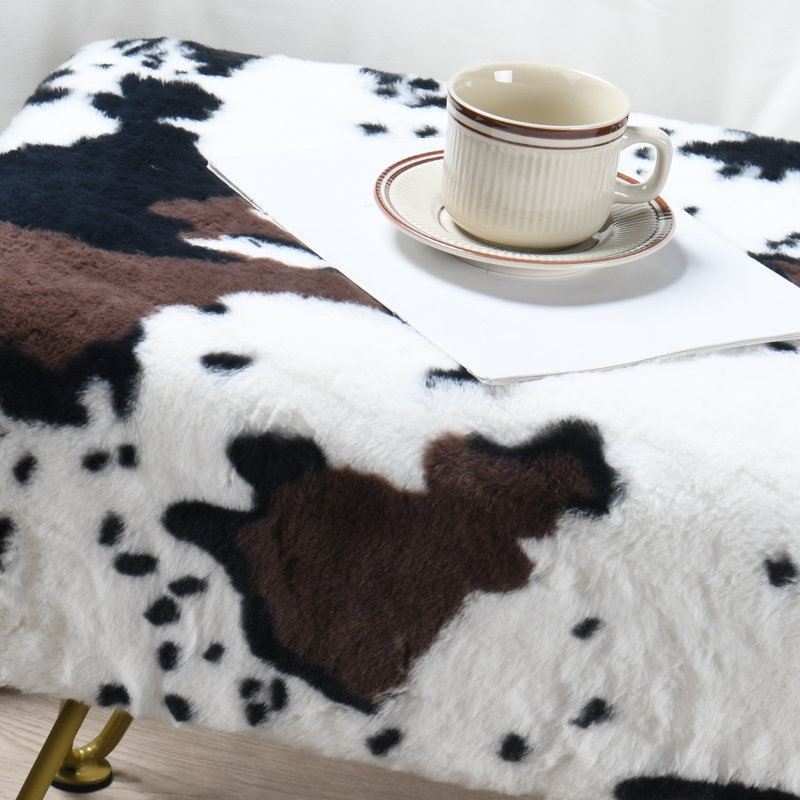 Getzemany Faux Fur Upholstered Bench