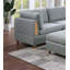 Mobilier de salon d'angle gris clair Dorris