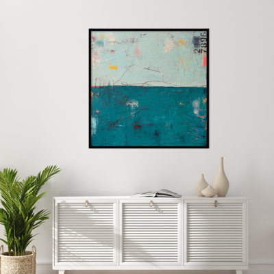 Blue Bay Hideaway by Mauro Wood Framed Wall Art Print