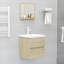 Miroir de salle de bain mural vidaXL-113784716-113784704
