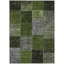 Tapis vert / noir / gris en polyester tissé à la machine Ayush-917039969
