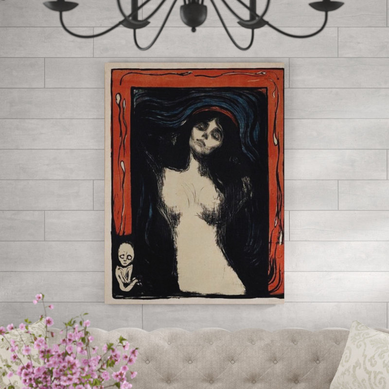 Edvard Munch - Wrapped Canvas Painting, 120cm H x 90cm W x 1.8cm D