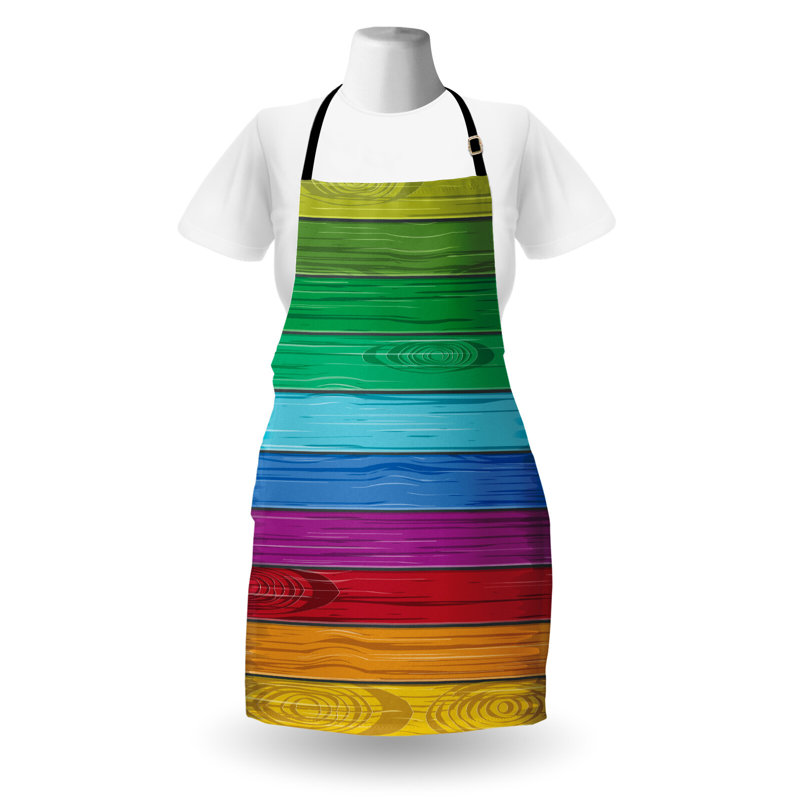 Multicolore, tablier arc-en-ciel unisexe East Urban Home
