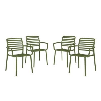 Outdoor Stacking Dining Armchair (Set Of 4)