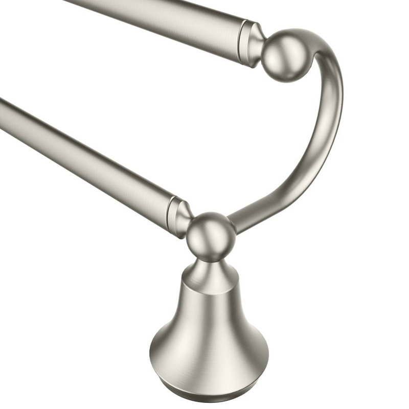 Double barre à serviettes murale 24" Wynford, Nickel brossé