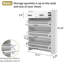 Grande armoire de rangement étroite pour chaussures, 3 tiroirs rabattables et 2 tiroirs supérieurs pour le vestibule-147286718