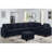 Sectional Sofa, Dark Blue