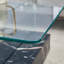 Table basse en verre transparent et marbre noir aux dimensions bien conçues, table moderne, 43,3 pouces, aspect trempé, rangement de tiroir, convient à la maison et au bureau-2090347987