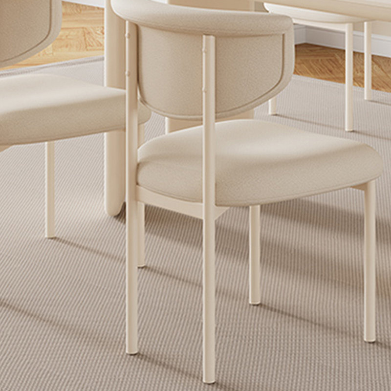 Modern Simple Practical Beautiful Dining Table Set, Creamy White/White, 29.52"H x 70.86"L x 31.49"W