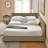 Queen Size Upholstered Tufted Bed Frame, Sofa Bed Frame With Comfortable Backrest And Armrests, Queen Size Bed For Bedroom, Living Room,Velvet(85.5''*64.5''*30.5'')-301406521-301406523