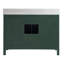 Ensemble de meuble-lavabo simple et moderne de 48 po avec comptoir et dosseret en marbre de Carrare italien Covin, entièrement assemblé Covin-117300914-117300917