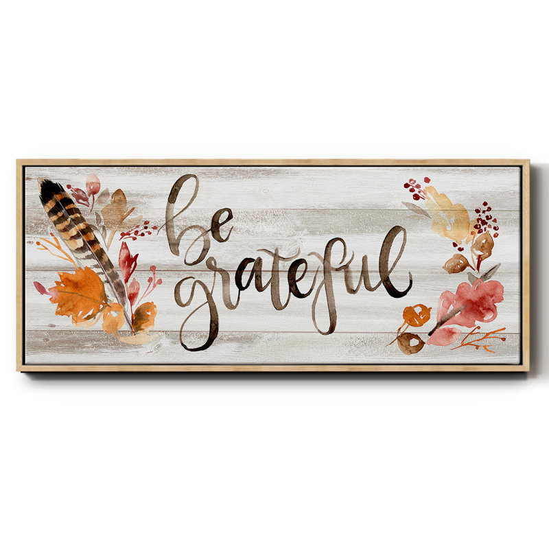 Grateful - Framed Canvas