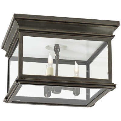 Chapman & Myers Club Large Square Flush Mount