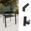 Ensemble de 2 fauteuils de patio en métal pour l'extérieur