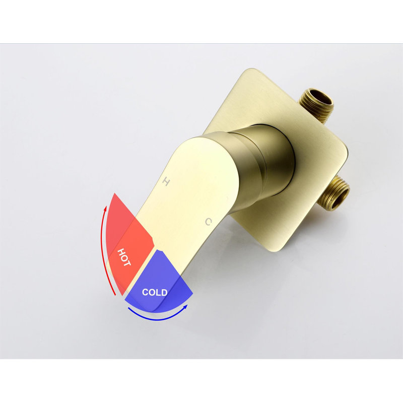 Single-handle Bathroom Faucet, Brushed Gold
