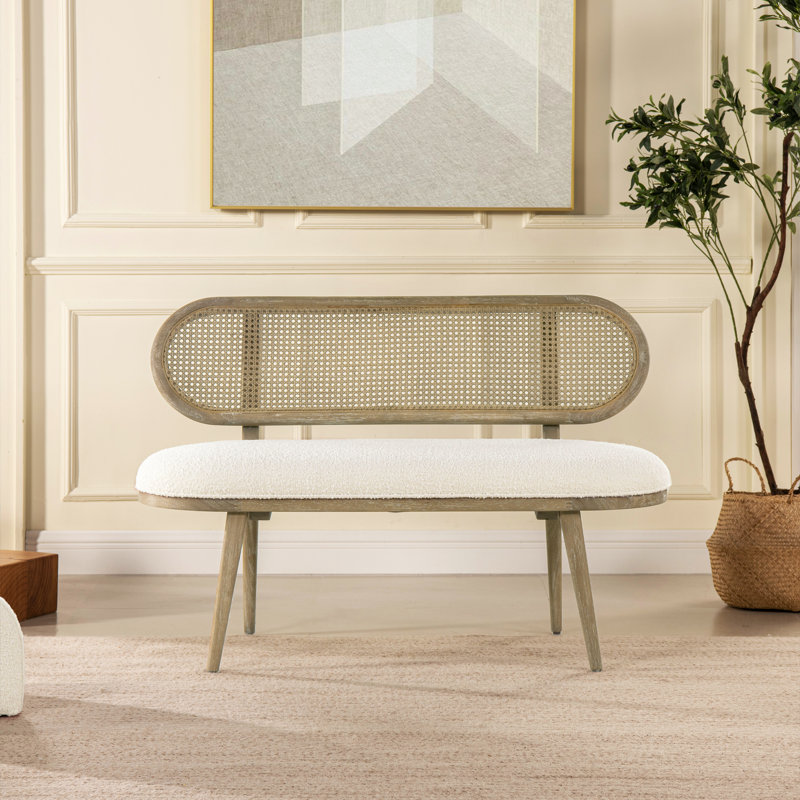Caela Boucle Upholstered Bench