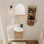 Meuble-lavabo de salle de bain avec lavabo et support de rangement