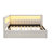 Upholstered Corner Daybed With Trundle and Outlets-296138842