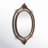 Matt Metal Oval Mirror