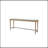 Frosted Glass Console Table With 3 Stools