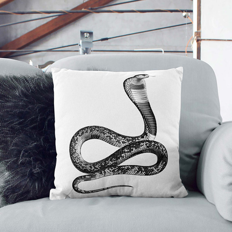 Square Throw Cushion, 40cm H x 40cm W x 15cm D