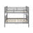 Full Over Full Bunk Bed With Ladder-867652894