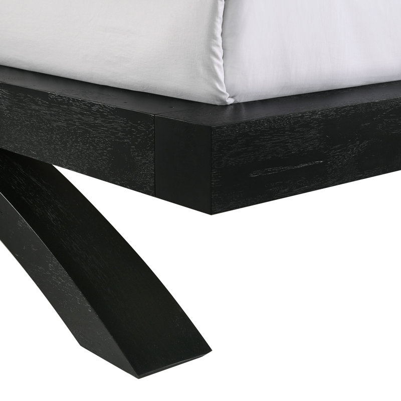 Buschwick King 3PC Bedroom Set In Black, King, 3 Pcs: Bed, 2 Nightstands