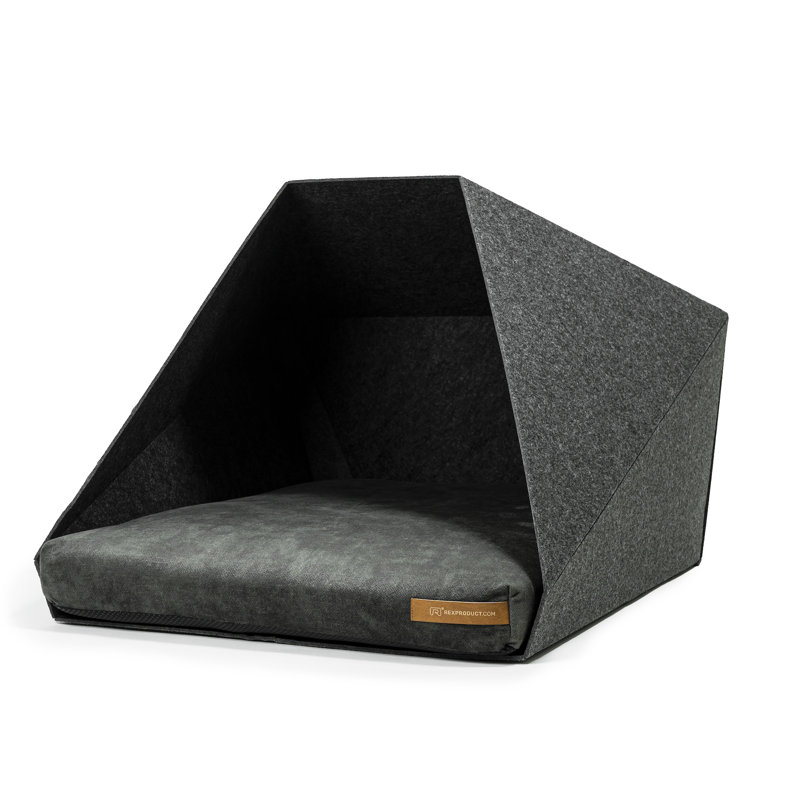 Polyester Pet Bed, Dark Grey/Graphite