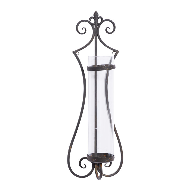 Applique murale noire en métal pour l'intérieur et l'extérieur, H 31 po x l 11 po x p 6 po