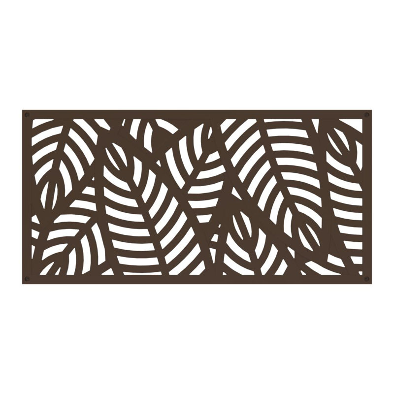 Sanibel Umber Polypropylene Decorative Screen Panel, 2 ft x 4 ft
