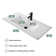 DodreHome 30"×18.1" White Ceramic Rectangular Drop-in Bathroom Sink with Faucet and Overflow