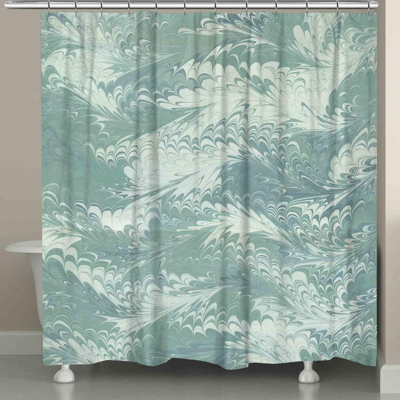Rideau de douche simple marbré Harvin